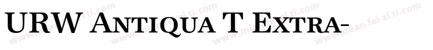URW Antiqua T Extra字体转换